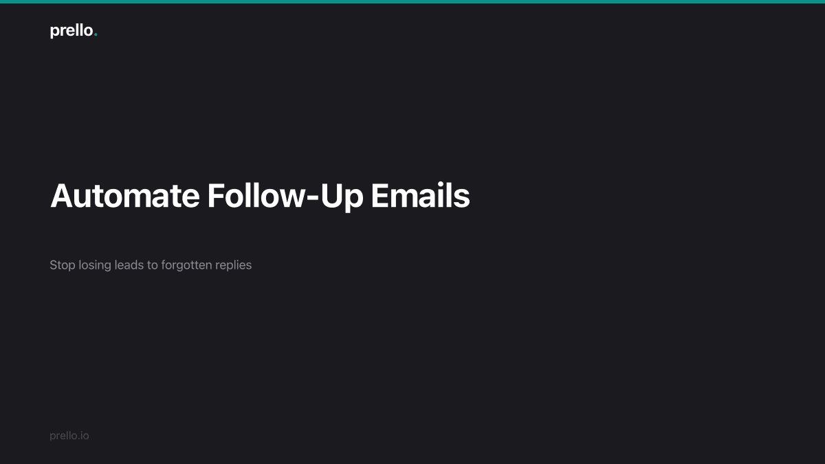 How to stop doing follow-up emails manually