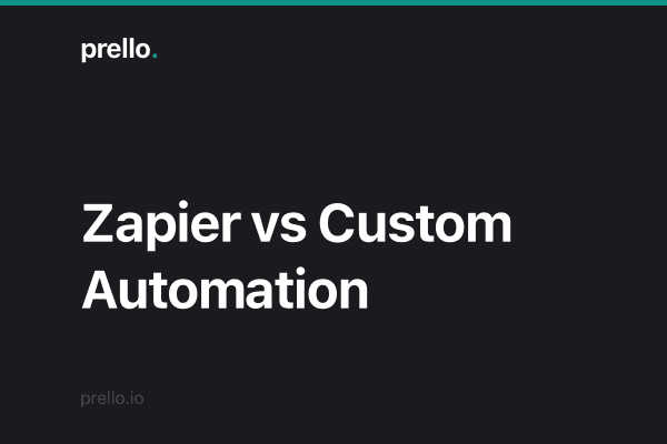 Zapier vs. custom: which saves more?