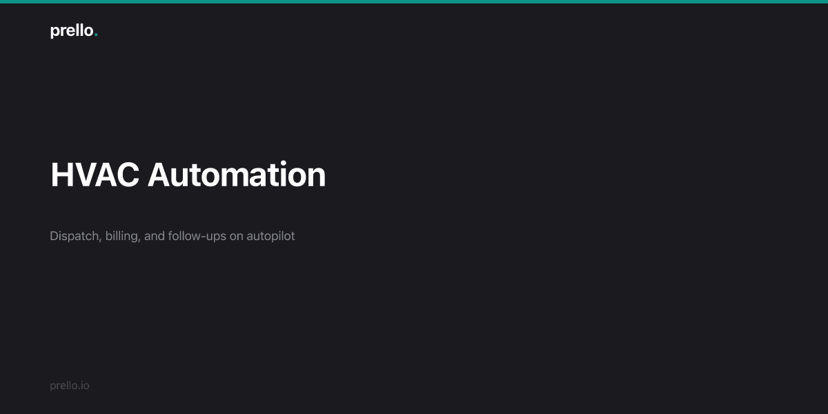 HVAC dispatch and scheduling software