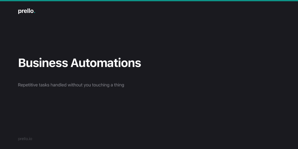 Business automations built by Prello